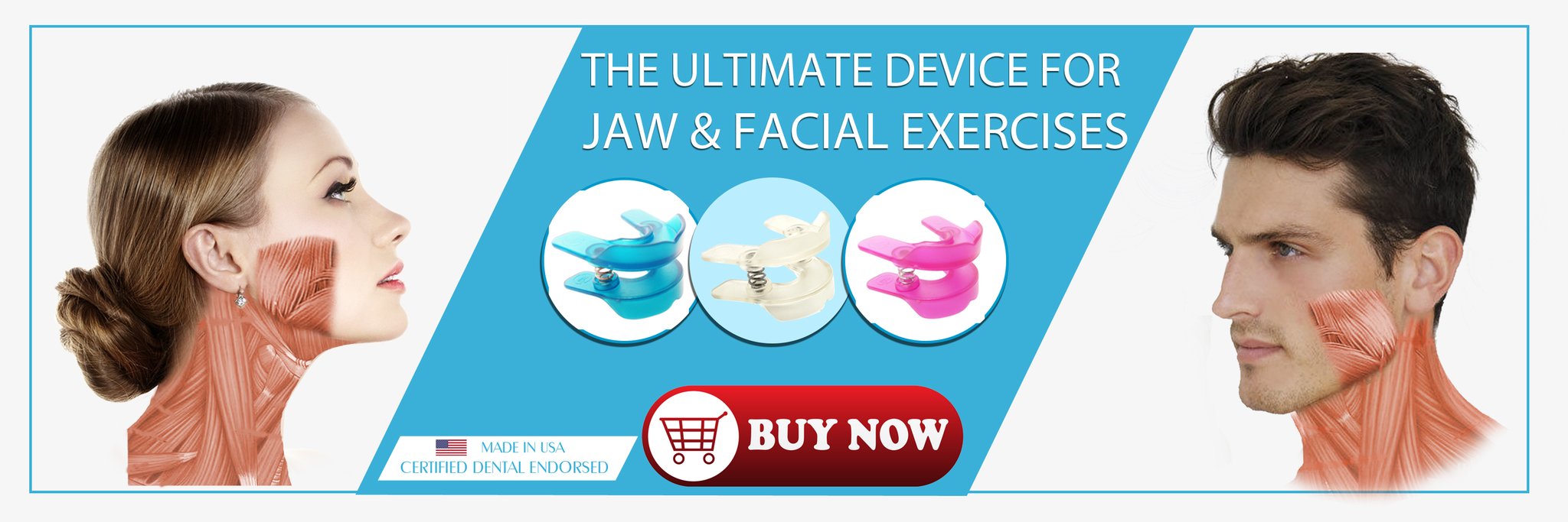 JawFlex Jawline Exerciser & Face Exerciser for Women & Men